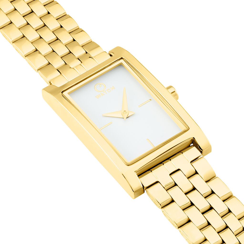 Montre O Watch Oblong Blanc - Montres Femme | Histoire d&rsquo;Or