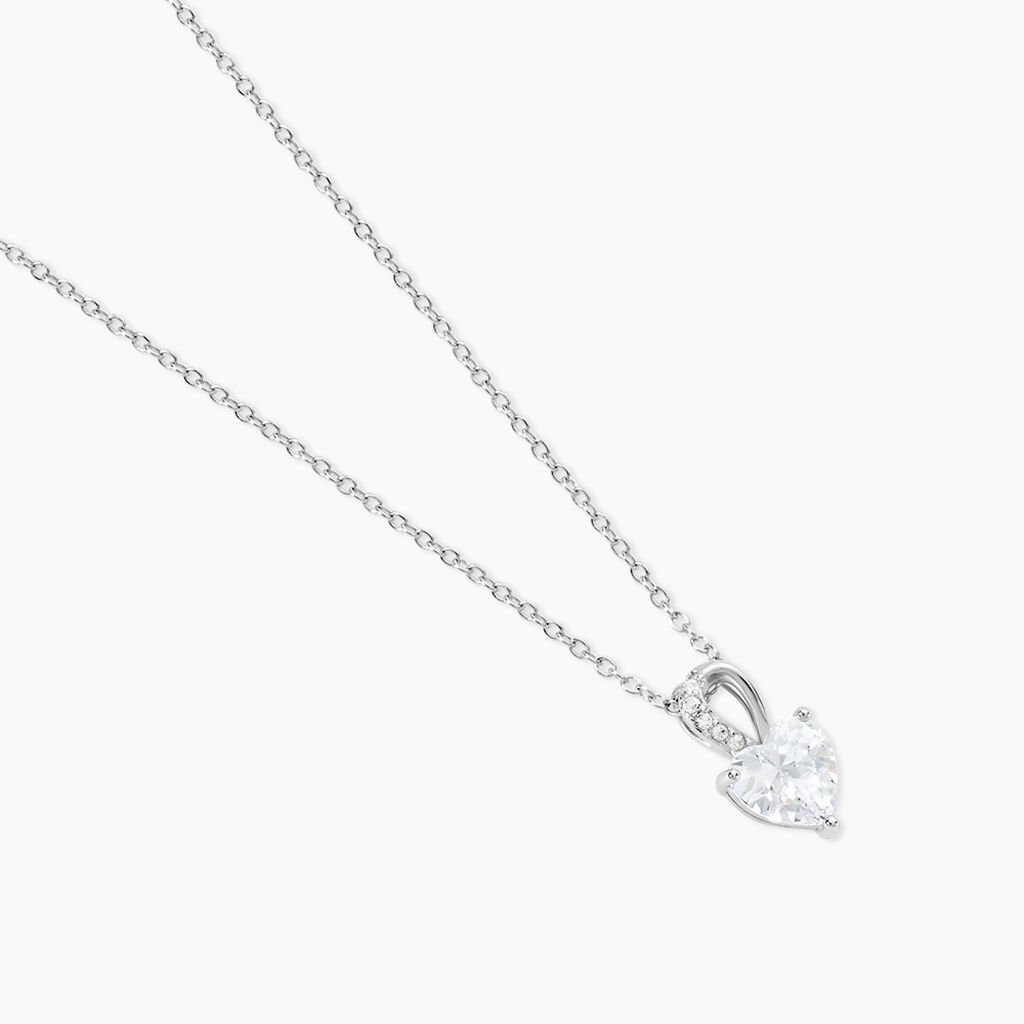 Collier Atieno Argent Blanc Oxyde De Zirconium - Colliers fantaisie Femme | Histoire d’Or