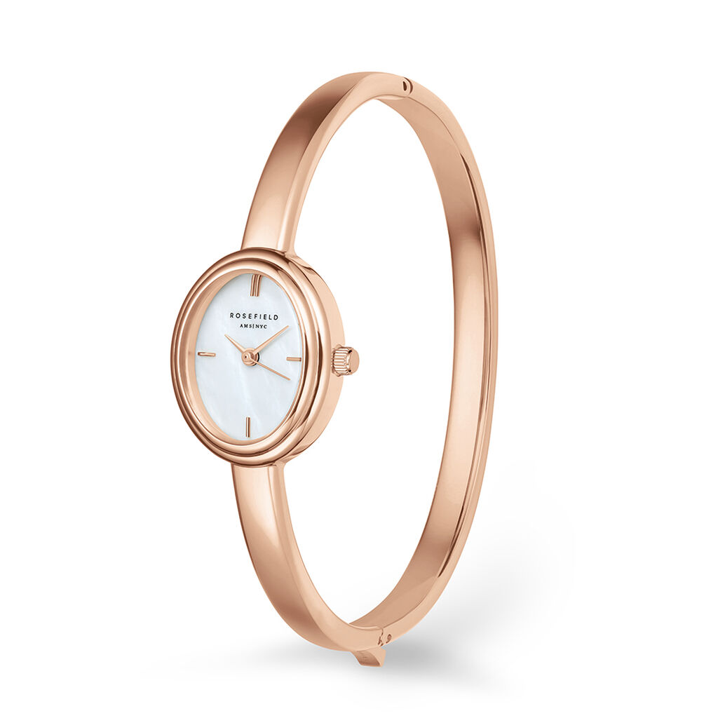 Montre Rosefield Studio Bangle Nacre Blanche - Montres Femme | Histoire d&rsquo;Or