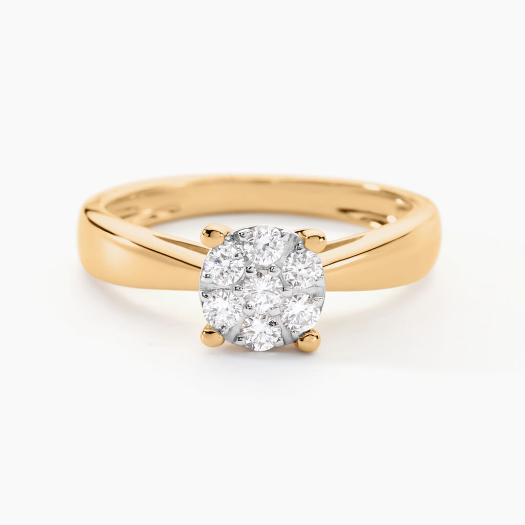 Bague Solitaire Artemis Or Jaune Diamant - Bagues solitaires Femme | Histoire d&rsquo;Or