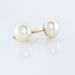 Boucles D'oreilles Puces Kesya Nacres Bouton Or Jaune Perle De Culture - Clous d'oreilles Femme | Histoire d’Or