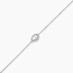 Bracelet Hildana Or Blanc Oxyde De Zirconium - Bracelets Femme | Histoire d&rsquo;Or
