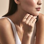 Bague Kurt Plaqu&eacute; Or Jaune Oxyde De Zirconium - Bagues solitaires Femme | Histoire d&rsquo;Or