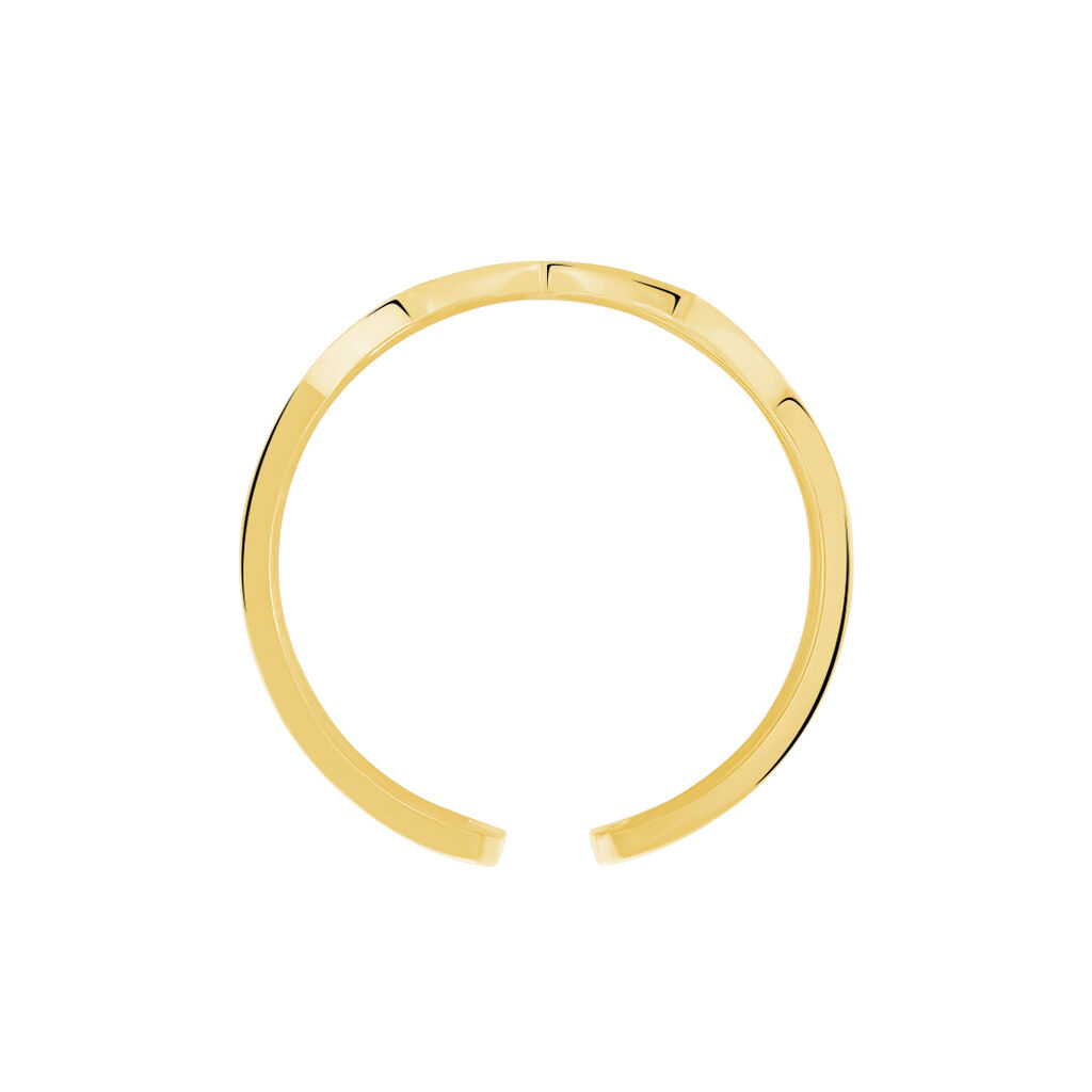 Bague Ajustable Adel Acier Doré - Bagues fantaisie Femme | Histoire d’Or