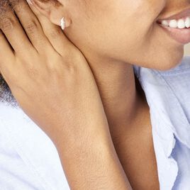 Boucles D'oreilles Puces Paola Or Jaune Diamant - Clous d'oreilles Femme | Histoire d’Or