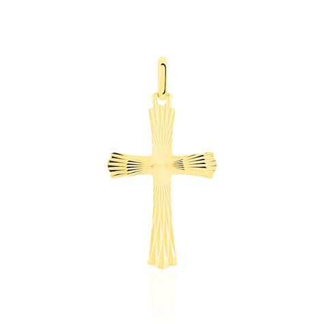 Pendentif Benny Croix Ciselee Or Jaune - Pendentifs Baptême Famille | Histoire d’Or