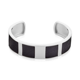 Bracelet Jonc Milo Argent Blanc - Bracelets joncs Homme | Histoire d’Or