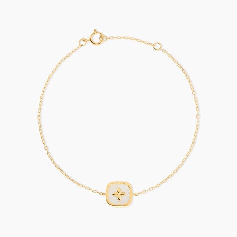 Bracelet Lucky Gems Or Jaune Nacre Oxyde De Zirconium - Bracelets Femme | Histoire d&rsquo;Or