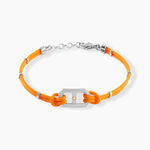 Bracelet Naturel Cordon Orange -  Homme | Histoire d&rsquo;Or