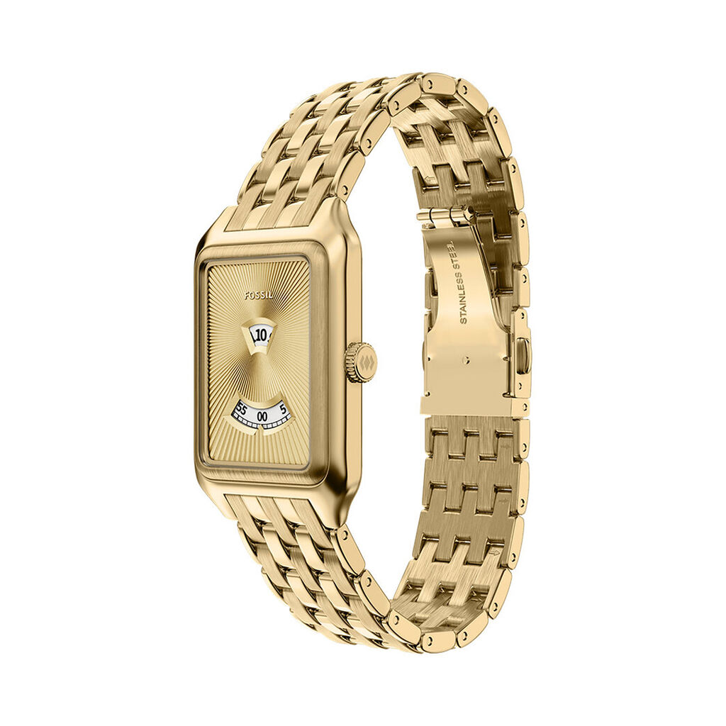 Montre Fossil Raquel Jumping Hour Dor&eacute; - Montres Femme | Histoire d&rsquo;Or