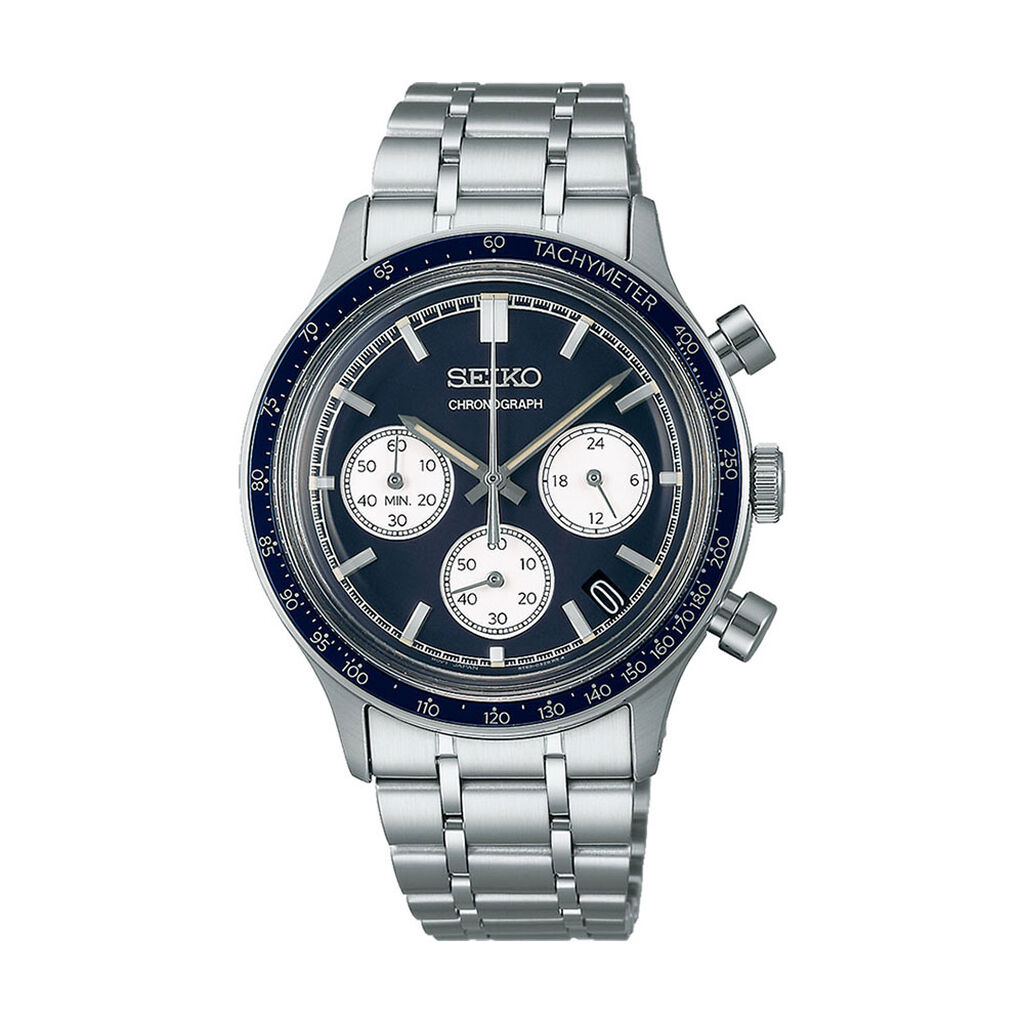 Montre Seiko Sport Chrono Bleu - Montres Homme | Histoire d&rsquo;Or