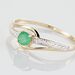 Bague Tanissia Or Jaune Emeraude - Bagues solitaires Femme | Histoire d’Or