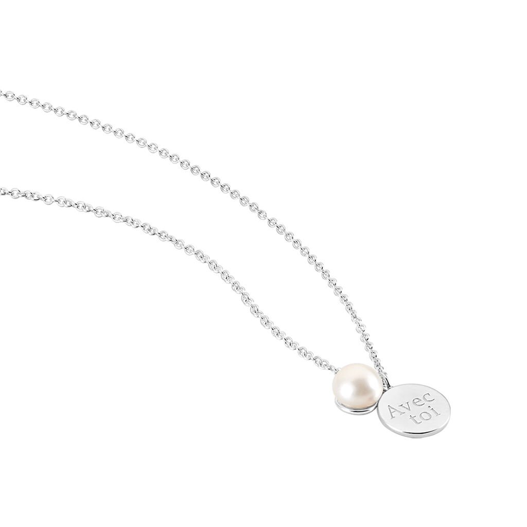 Collier Florenceau Argent Blanc Perle De Culture - Colliers fantaisie Femme | Histoire d’Or