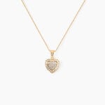 Collier Rhadijaae Plaqu&eacute; Or Jaune Oxyde De Zirconium - Colliers Femme | Histoire d&rsquo;Or