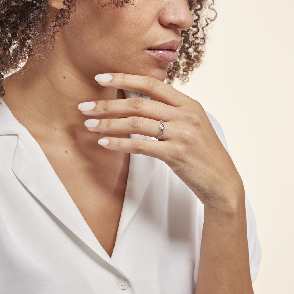 Bague Osanna Or Blanc Diamant - Bagues avec pierre Femme | Histoire d’Or