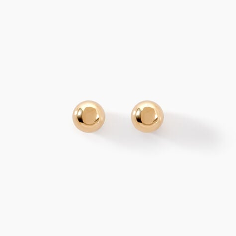 Boucles D'oreilles Puces Fidelia Or Jaune - Clous d'oreilles Famille | Histoire d’Or
