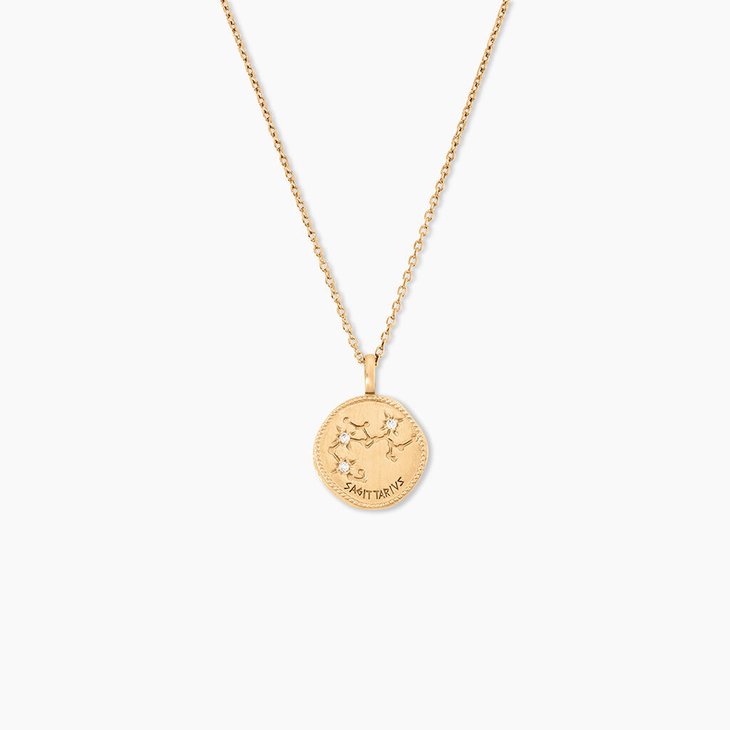 Collier Iago Plaqu&eacute; Or Oxydes De Zirconium - Colliers Zodiaque Femme | Histoire d&rsquo;Or