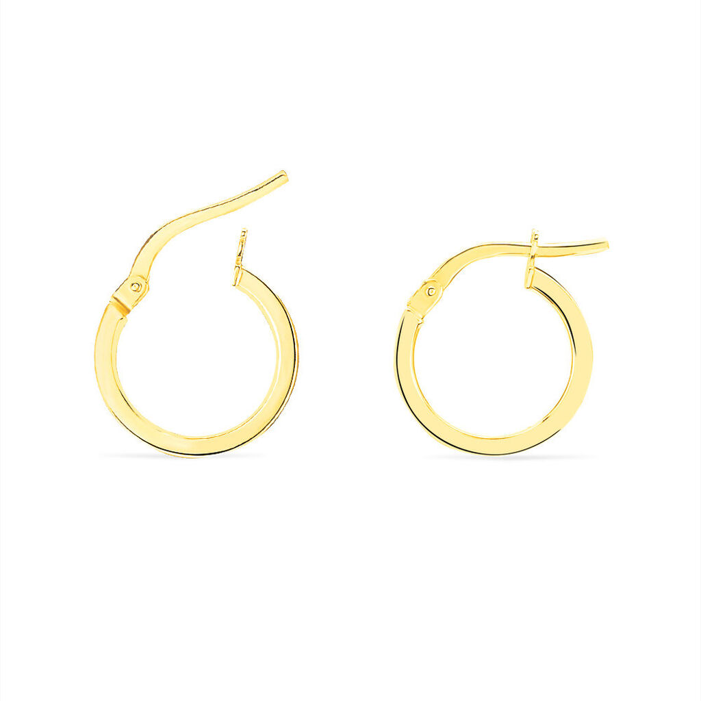 Créoles Cody Or Jaune - Boucles d'oreilles créoles Femme | Histoire d’Or