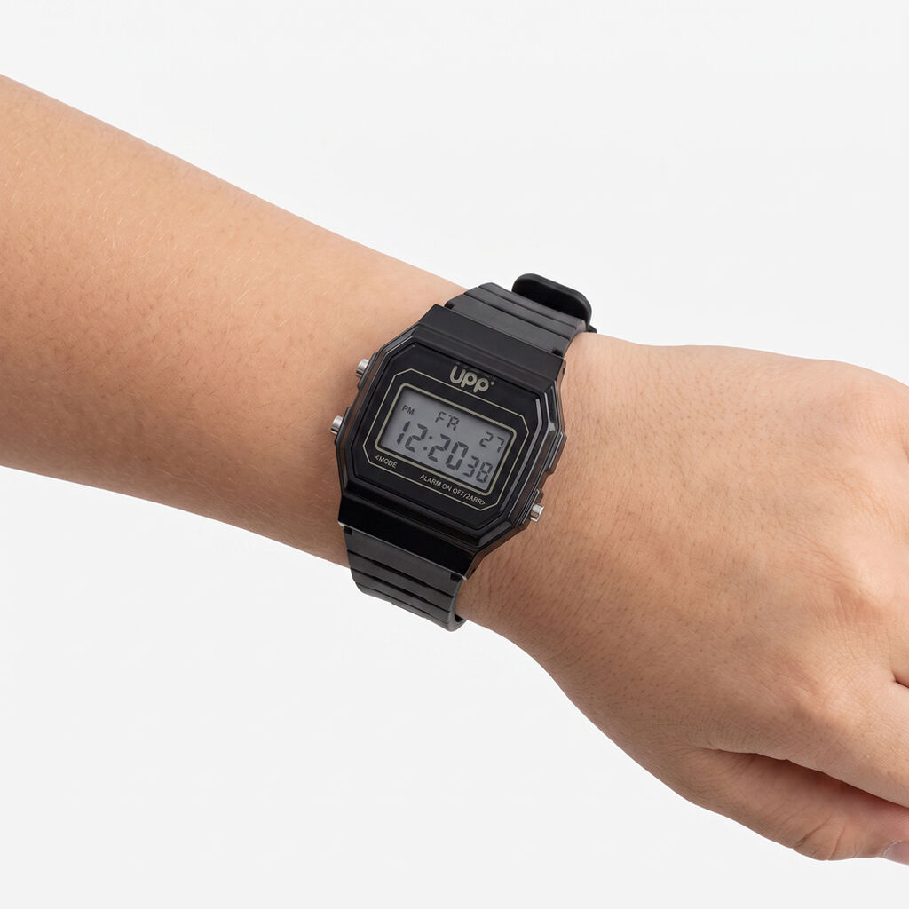 Montre Upp Square Noir - Id&eacute;es cadeaux Enfant | Histoire d&rsquo;Or