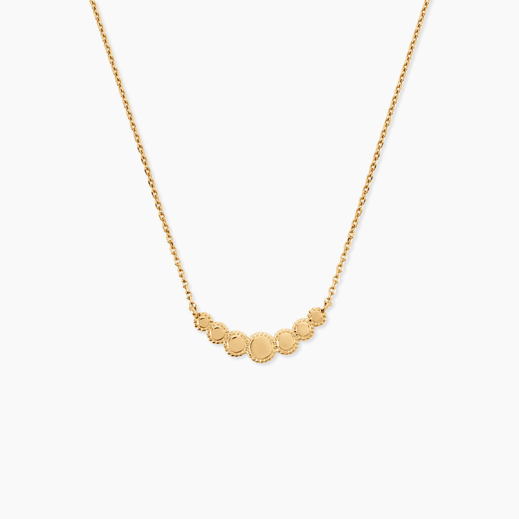 Collier Fedelina Argent Dor&eacute; A L'Or 750/1000 - Bijoux sans pierre Femme | Histoire d&rsquo;Or