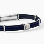 Bracelet Jourdan Cuir Noir - Bracelets Homme | Histoire d&rsquo;Or