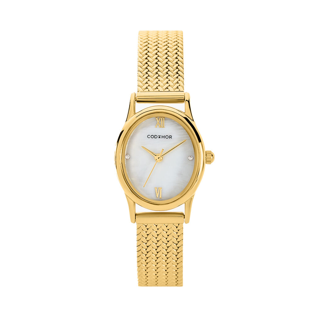 Montre Codhor Suzanne Nacre Blanche - Montres Femme | Histoire d&rsquo;Or