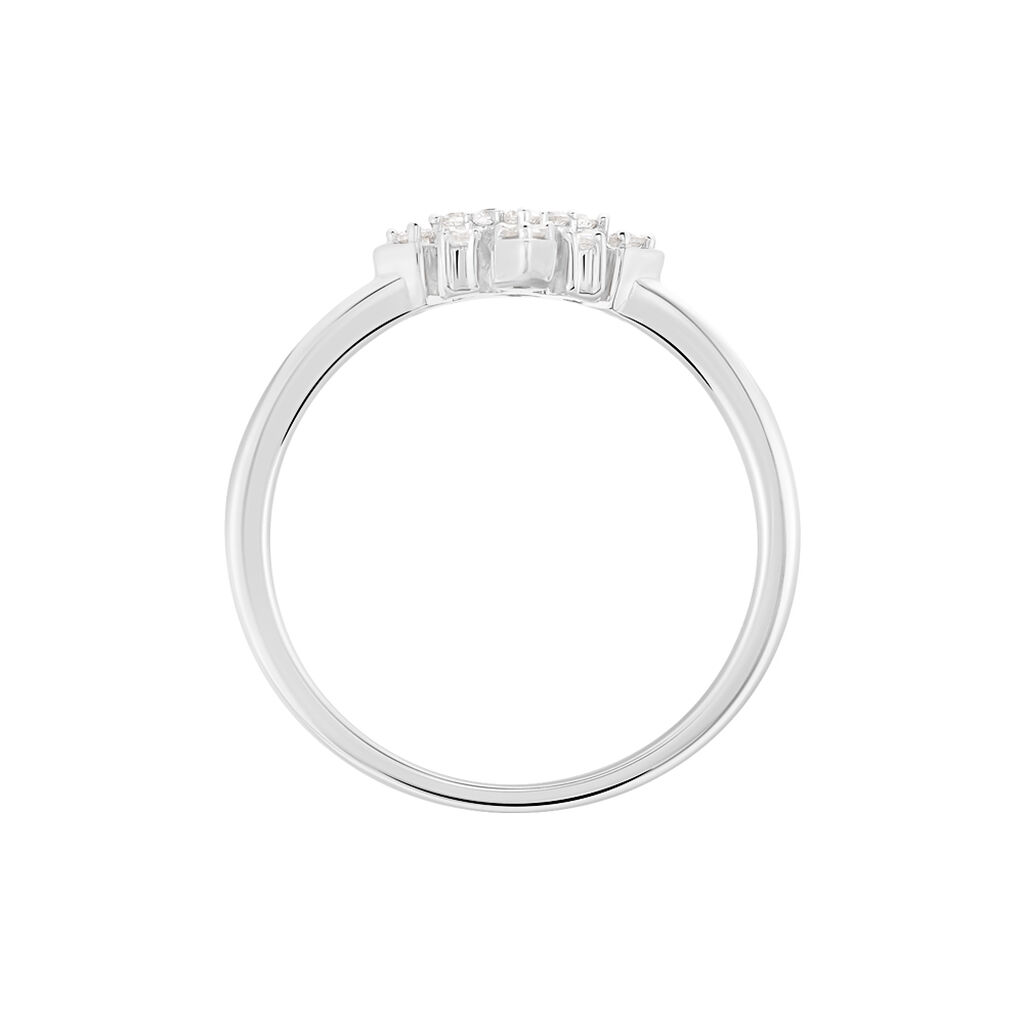 Bague Anea Or Blanc Diamant - Bagues avec pierre Femme | Histoire d’Or