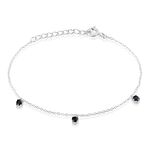 Bracelet Callias Argent Blanc Oxyde De Zirconium Noir - Bracelets Femme | Histoire d&rsquo;Or