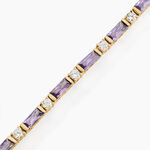 Bracelet Luteciaae Plaqu&eacute; Or Jaune Oxyde De Zirconium - Bracelets Femme | Histoire d&rsquo;Or