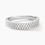 Alliance Lison Or Blanc Oxyde De Zirconium - Bagues avec pierre Femme | Histoire d&rsquo;Or