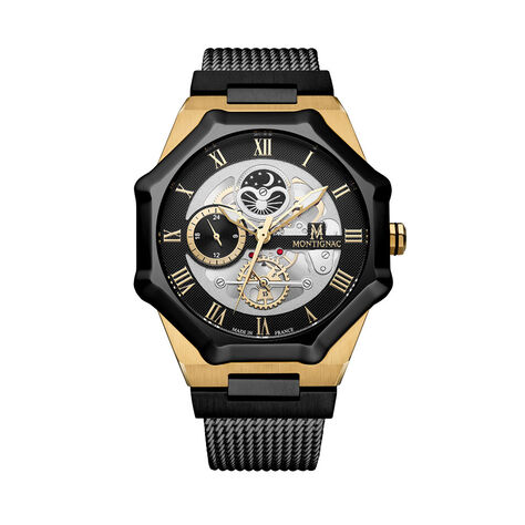 Montre Montignac Octagon Argent&eacute; - Montres Homme | Histoire d&rsquo;Or