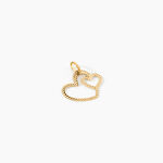 Pendentif Glady Coeurs Diamantes Or Jaune - Pendentifs Femme | Histoire d&rsquo;Or