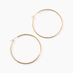 Cr&eacute;oles Ada Lisse Plaqu&eacute; Or Jaune - Boucles d'oreilles cr&eacute;oles Femme | Histoire d&rsquo;Or