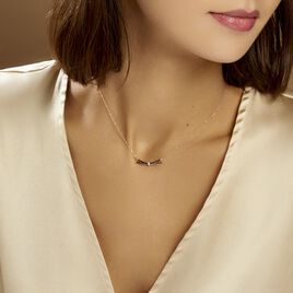 Collier Ilvia Or Rose Diamant - Bijoux Femme | Histoire d’Or