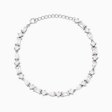 Bracelet Tapis Rouge Argent Blanc Oxyde De Zirconium