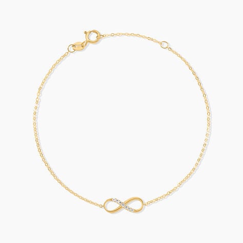 Bracelet Or Jaune Rosius Oxydes De Zirconium - Bracelets Femme | Histoire d&rsquo;Or