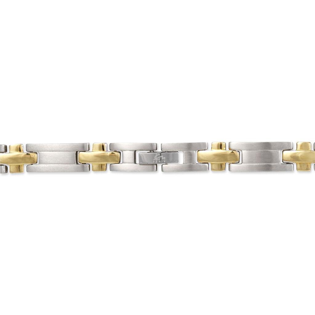 Bracelet Pierre Acier Bicolore - Bracelets Homme | Histoire d’Or
