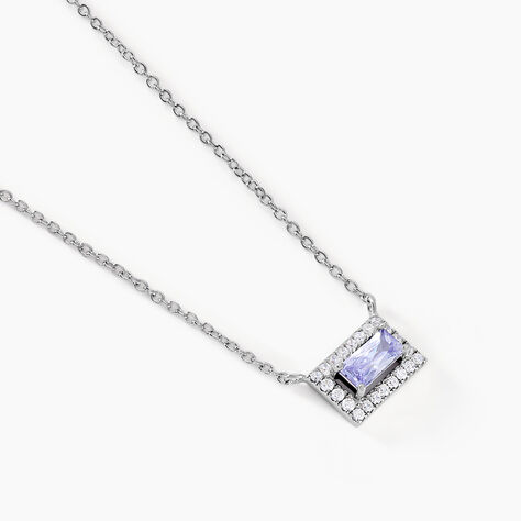 Collier Rio Argent Blanc Oxyde De Zirconium - Colliers fantaisie Femme | Histoire d&rsquo;Or