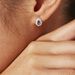 Boucles D'oreilles Puces Argent Blanc Tania Oxydes De Zirconium - Boucles d'oreilles fantaisie Femme | Histoire d’Or
