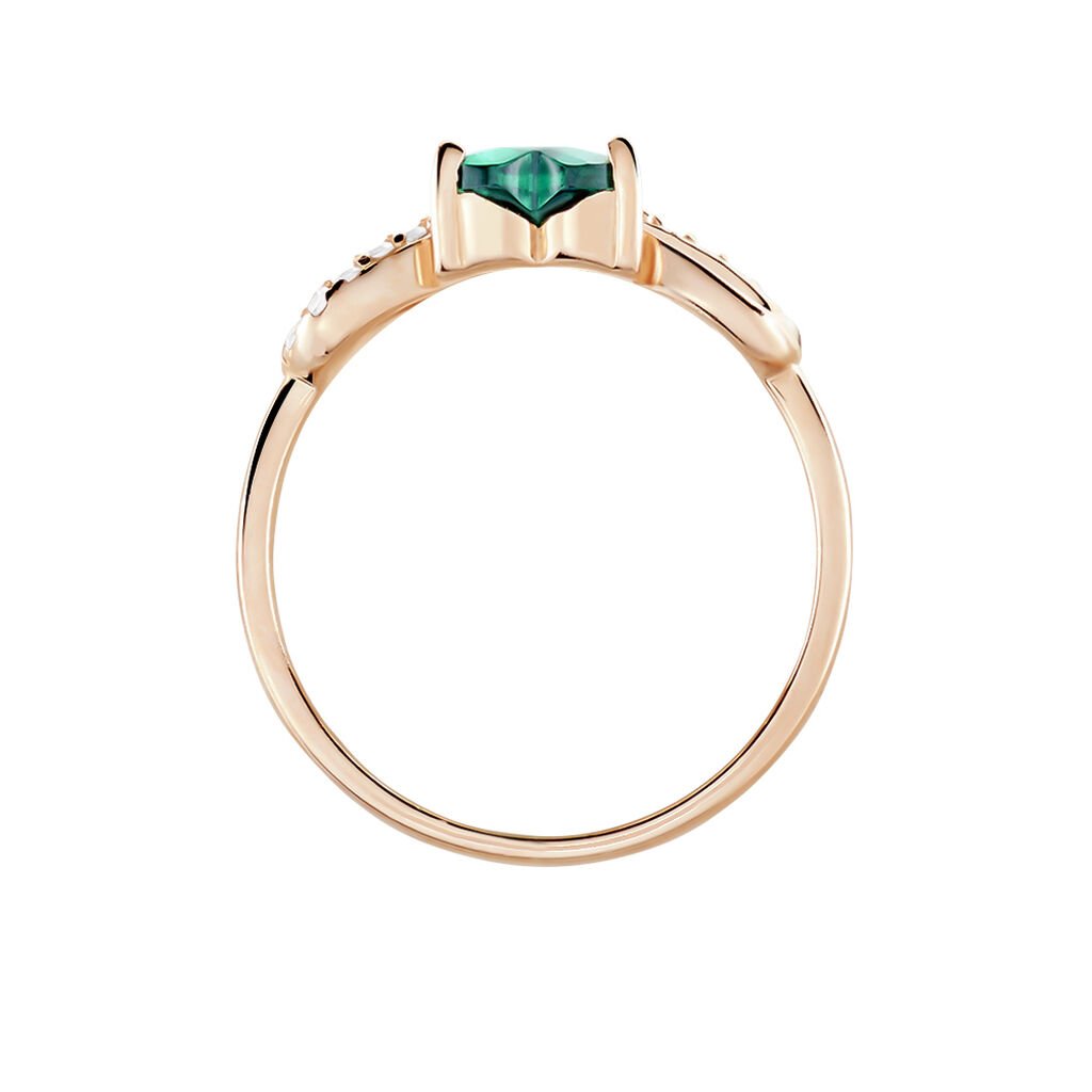 Bague Argent Rose Atieno Oxyde De Zirconium - Bagues solitaires Femme | Histoire d’Or