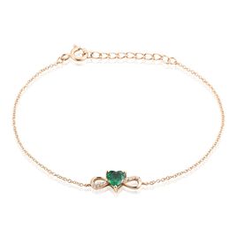 Bracelet Argent Rose Atieno Oxyde De Zirconium - Bracelets Coeur Femme | Histoire d’Or