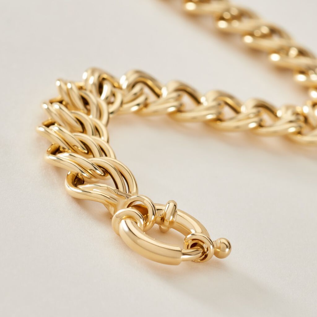 Bracelet Maille Jocky Or Jaune - Bracelets chaîne Femme | Histoire d’Or