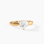 Bague Minos Plaqu&eacute; Or Oxyde De Zirconium - Bagues solitaires Femme | Histoire d&rsquo;Or