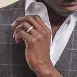 Alliance Marwan Ruban Bomb&eacute; Or Blanc - Alliances Unisex | Histoire d&rsquo;Or