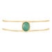 Bracelet Jonc Veina Plaqué Or Jaune Aventurine - Bracelets joncs Femme | Histoire d’Or