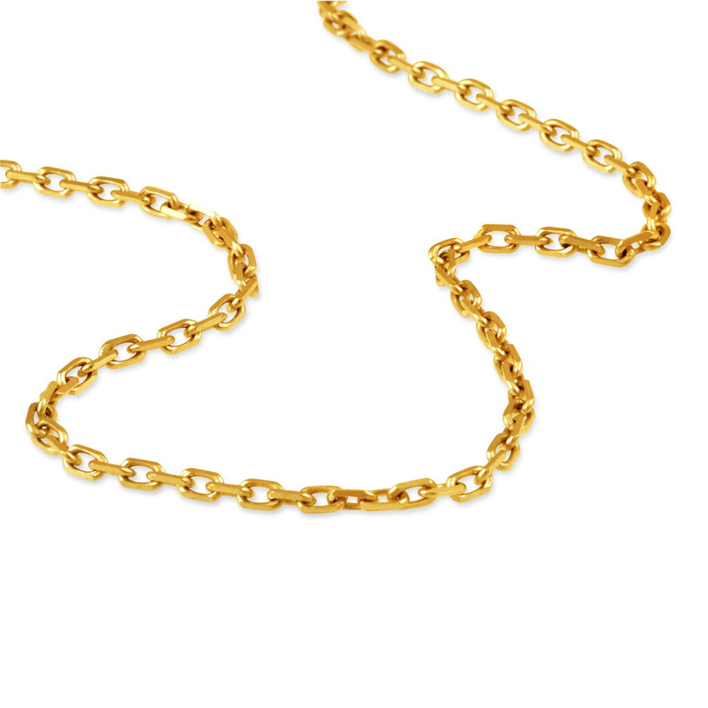 Cha&icirc;ne Igoa Maille For&ccedil;at Diamantee Or Jaune - Chaines Famille | Histoire d&rsquo;Or