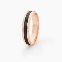Alliance Camille Ruban Plat Or Rose