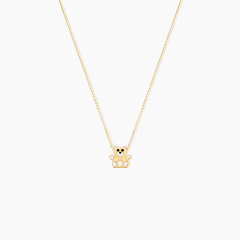Collier Mae Ourson Or Jaune - Bijoux sans pierre Enfant | Histoire d&rsquo;Or