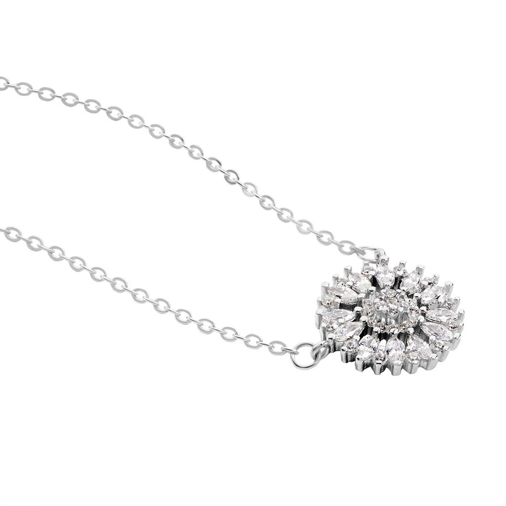 Collier Hyelana Argent Blanc Oxyde De Zirconium - Colliers fantaisie Femme | Histoire d&rsquo;Or