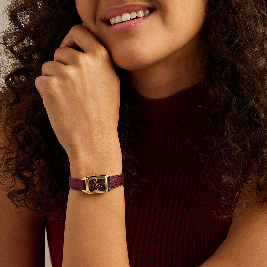 Montre Fossil Raquel Mini Rouge - Montres Femme | Histoire d&rsquo;Or